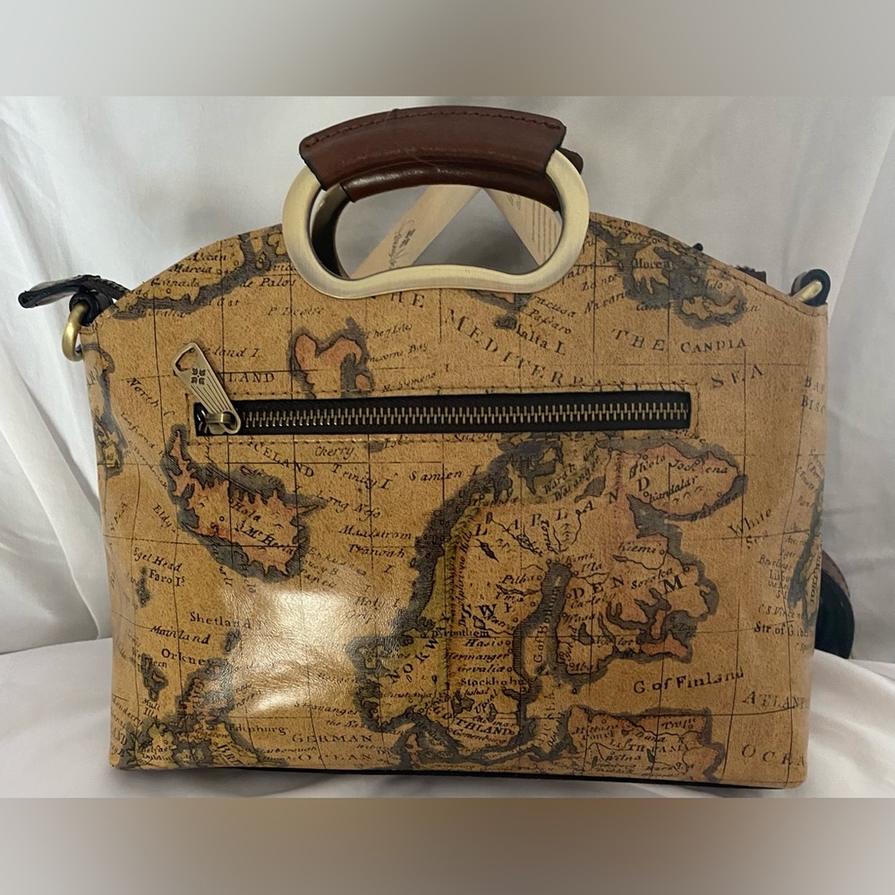 PATRICIA NASH … WOMENS VINTAGE EUROPEAN VALETTA MAP HANDBAG - Picture 12 of 16